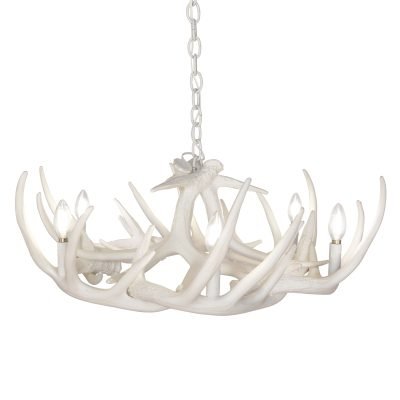 Whitetail Deer 9 Faux Antler Chandelier*