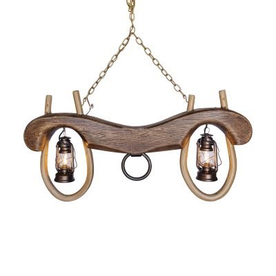 Reproduction Single Ox Yoke 2 Lantern Light