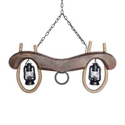 Reproduction Single Ox Yoke 2 Lantern Light*