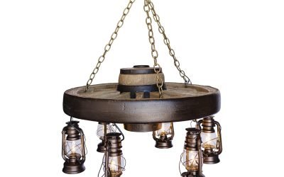 Elevate Your Space with a Wagon Wheel Chandelier from Cast Horn Designs
