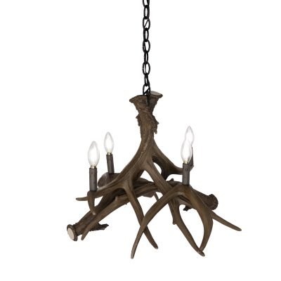 Mule Deer 4 Faux Antler Chandelier*