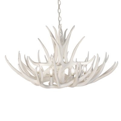Mule Deer 12 Faux Antler Chandelier*