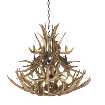 Mule Deer 20 Faux Antler Chandelier