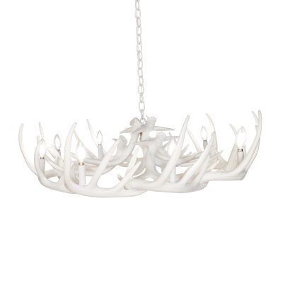 Whitetail Deer 15 Wide Faux Antler Chandelier*