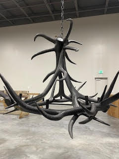 Elk 6 Faux Antler Chandelier*